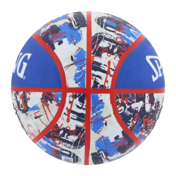PELOTA DE BASKET SPALDING GRAFFITI GOMA BLUE RED